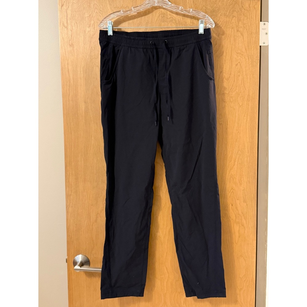 Eddie‎ Bauer Womens Black Stretch Travel Pants Drawstring Waist Size 10